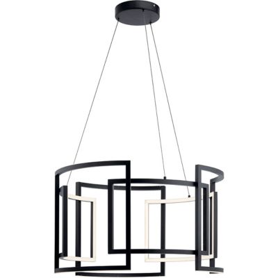 Elan Lighting Melko LED Pendant Light - Color: White - Size: Large - 84134