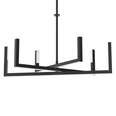 Elan Lighting Priam LED Chandelier - Color: Black - Size: 6 light - 84313MB