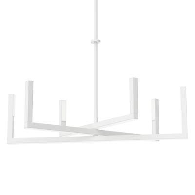 Elan Lighting Priam LED Chandelier - Color: White - Size: 6 light - 84313WH