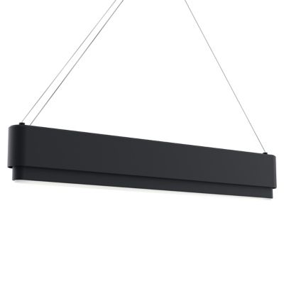 Elan Lighting Walman LED Linear Chandelier - Color: Black - Size: 1 light -