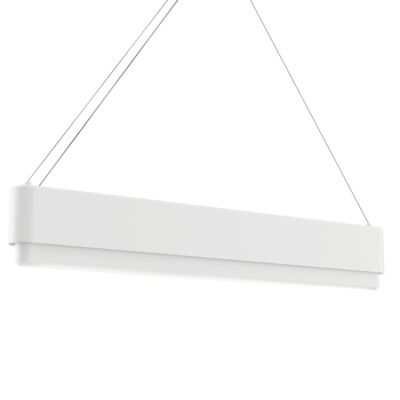 Elan Lighting Walman LED Linear Chandelier - Color: White - Size: 1 light -