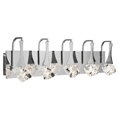 Elan Lighting Rockne Vanity Light - Color: Clear - Size: 5 light - 83777