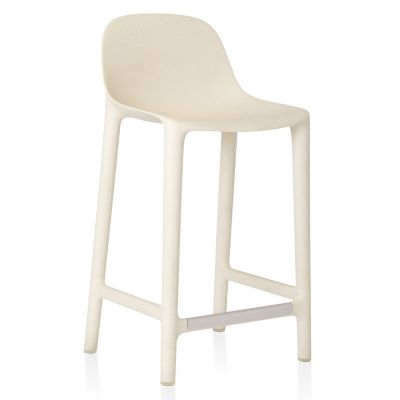 Emeco Broom Stool - Color: White - Size: Counter Height - BROOM 24 WHITE