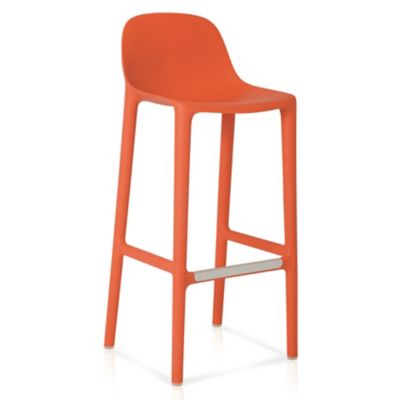 Emeco Broom Stool - Color: Orange - Size: Bar Height - BROOM 30 ORANGE