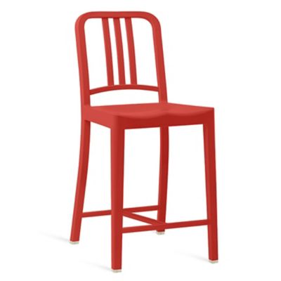 Emeco 111 Navy Stool - Color: Red - Size: Counter - 111 24 RED