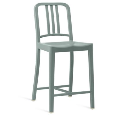 Emeco 111 Navy Stool - Color: Blue - Size: Counter - 111 24 LIGHT BLUE