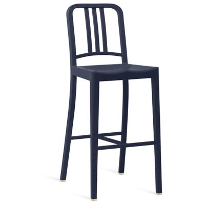 Emeco 111 Navy Stool - Color: Blue - Size: Bar - 111 30 DARK BLUE