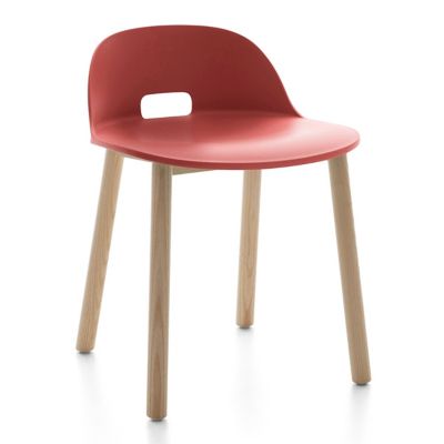 Emeco Alfi Chair, Low Back in Red