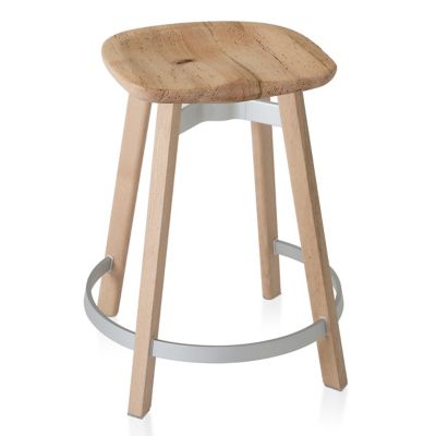 Emeco Su Stool, Wood Seat - Color: Wood tones - Size: Counter Height - SU 2