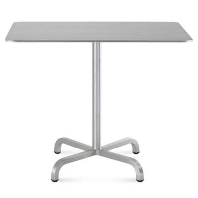 Emeco 20-06 Square Café Table - Color: Silver - Size: 36 - 2006CTSQ36A