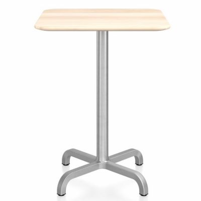 Emeco 20-06 Square Café Table - Color: Brown - Size: 24 - 2006CTSQ24ACC