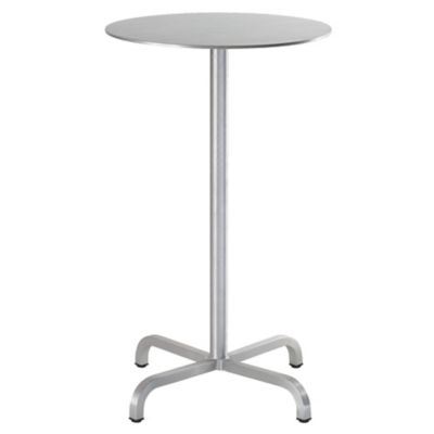 Emeco 20-06 Round Bar Table - Color: Silver - Size: 24 - 2006BTRD24A