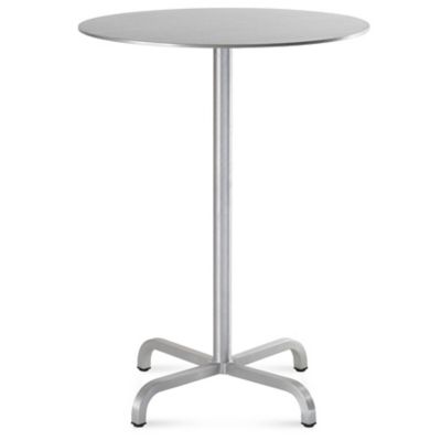 Emeco 20-06 Round Bar Table - Color: Silver - Size: 30 - 2006BTRD30A