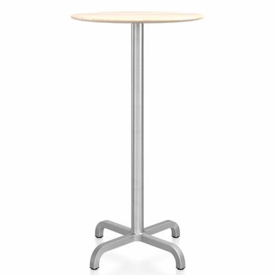 EMC2438960 Emeco 20-06 Round Bar Table - Color: Beige - Size: sku EMC2438960