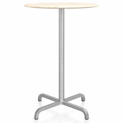 Emeco 20-06 Round Bar Table - Color: Beige - Size: 30 - 2006BTRD30ACC