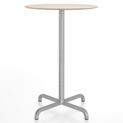 Emeco 20-06 Round Bar Table - Color: Beige - Size: 30 - 2006BTRD30ASH