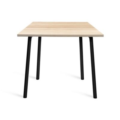 Emeco Run Table - Black Frame - Color: Beige - Size: 32 - RT32BACC