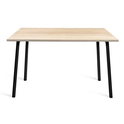 Emeco Run Table - Black Frame - Color: Beige - Size: 48 - RT48BACC