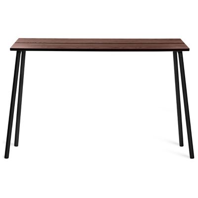 Emeco Run High Table - Black Frame - Color: Brown - Size: 62 - RTHS62BWA