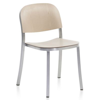 1 Inch Stacking Chair, Wood Seat and Back