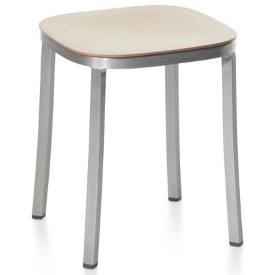 1 Inch Small Stool, Wood Seat