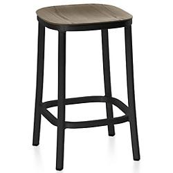 1 Inch Counter Stool, Wood Seat