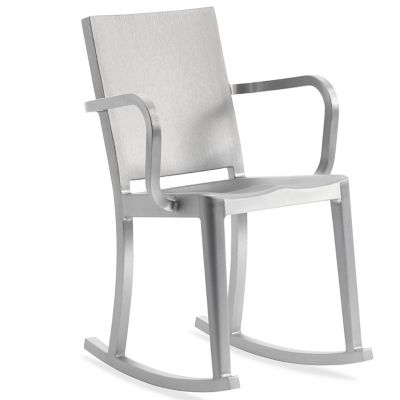 Emeco Hudson Rocking Chair with Arms - Color: Silver - HUDROC A