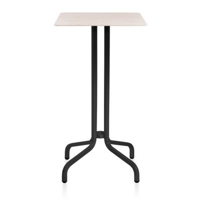 Emeco 1 Inch Bar Table Square, Wood Top - Color: Beige - Size: 24 - 1INC