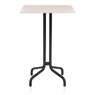 Emeco 1 Inch Bar Table Square, Wood Top - Color: Beige - Size: 30 - 1INC