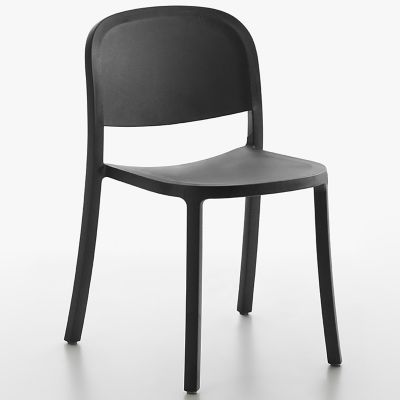 Emeco 1 Inch Reclaimed Chair - Color: Grey - 1 INCH RECLAIMED DARK GREY