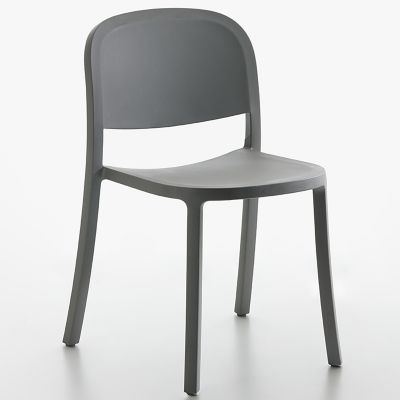 Emeco 1 Inch Reclaimed Chair - Color: Grey - 1 INCH RECLAIMED LIGHT GREY