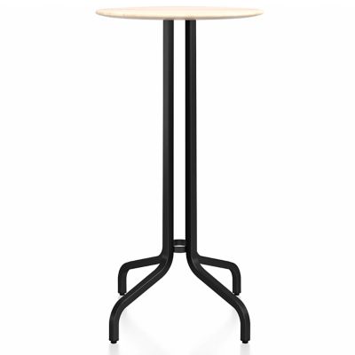 Emeco 1 Inch Round Bar Table - Size: 24 - 1INCHBTRD24ACCDARKPC