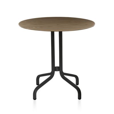 EMC1908156 Emeco 1 Inch Cafe Table Round - Color: Brown - Siz sku EMC1908156