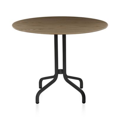 Emeco 1 Inch Cafe Table Round - Color: Brown - Size: 36 - 1INCHCTRD36WAL