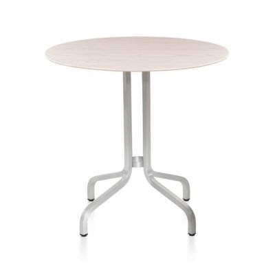 Emeco 1 Inch Cafe Table Round - Color: Beige - Size: 30 - 1INCHCTRD30ASH