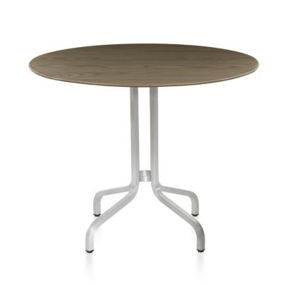 EMC1908163 Emeco 1 Inch Cafe Table Round - Color: Brown - Siz sku EMC1908163