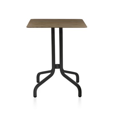 EMC1908172 Emeco 1 Inch Cafe Table Square, Wood Top - Color:  sku EMC1908172