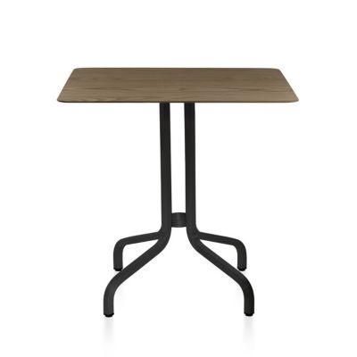 EMC1908173 Emeco 1 Inch Cafe Table Square, Wood Top - Color:  sku EMC1908173