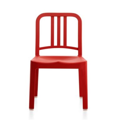 Emeco 111 Navy Mini Chair - Color: Red - 111 NAVY MINI RED