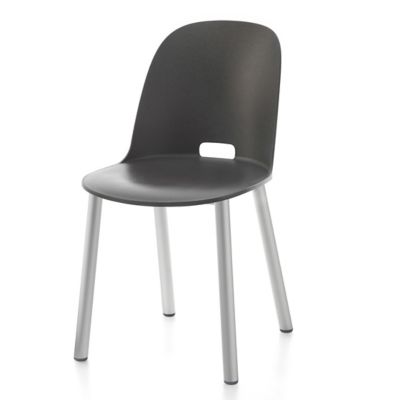 Emeco Alfi Aluminum Chair, High Back - Color: Grey - ALFI18HDARKGREYAL