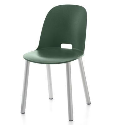 Emeco Alfi Aluminum Chair, High Back - Color: Green - ALFI18HGREENAL