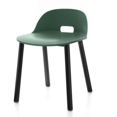 Emeco Alfi Aluminum Chair, Low Back - Color: Green - ALFI18LGREENALBPC