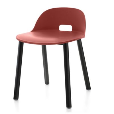 Emeco Alfi Aluminum Chair, Low Back - Color: Red - ALFI18LREDALBPC