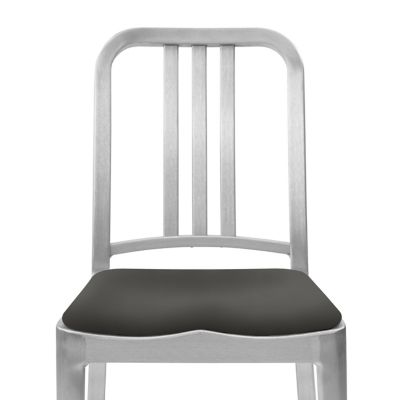 Emeco Upholstered Seat Pad for Navy Chair - Color: Grey - SEATPAD NAVY KVRF