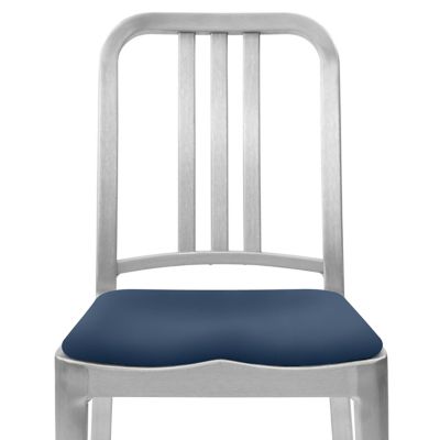 Emeco Upholstered Seat Pad for Navy Chair - Color: Blue - SEATPAD NAVY KVRF