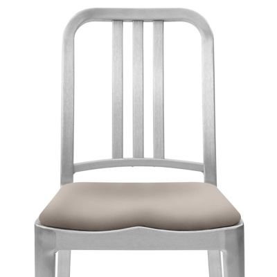 Emeco Upholstered Seat Pad for Navy Chair - Color: Grey - SEATPAD NAVY SPVO