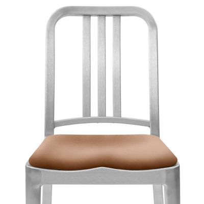 Emeco Upholstered Seat Pad for Navy Chair - Color: Brown - SEATPAD NAVY SPV