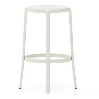 Emeco On & On Barstool - Color: White - ONON 30 PS WHITE