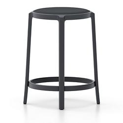 On & On Barstool with Upholstered Seat