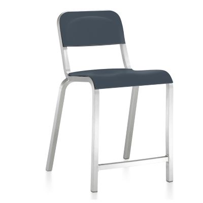 EMC2080313 Emeco 1951 Stool - Color: Blue - Size: Counter - 1 sku EMC2080313